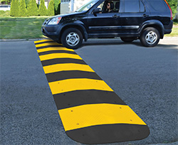 Where should speed bumps be placed?