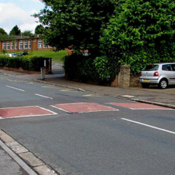 Enhancing Visibility with Reflective Speed Bumps
