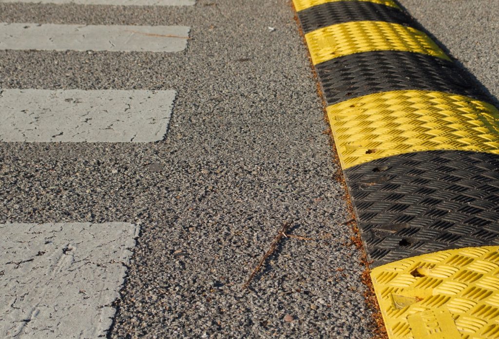 speedbump in the street