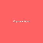 Cupones Name