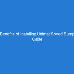 Benefits of Installing Unimat Speed Bump Cable Protectors