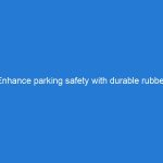 Enhance parking safety with durable rubber parking blocks