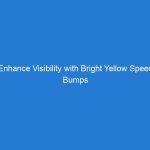 Enhance Visibility with Bright Yellow Speed Bumps